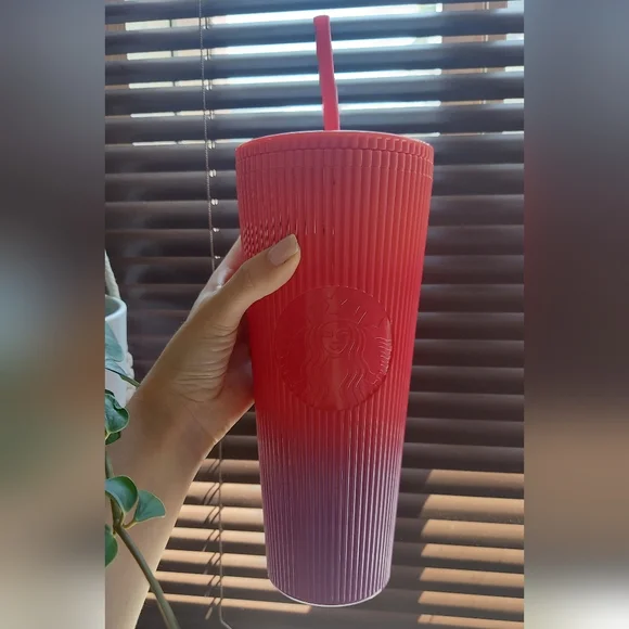 Starbucks Pink and Purple Ombre Tumbler - Picture 4 of 5